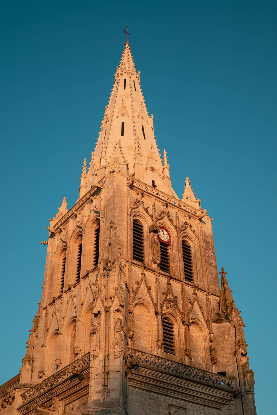 Le clocher de l'Abbatiale de Saint-Maixent-L'École