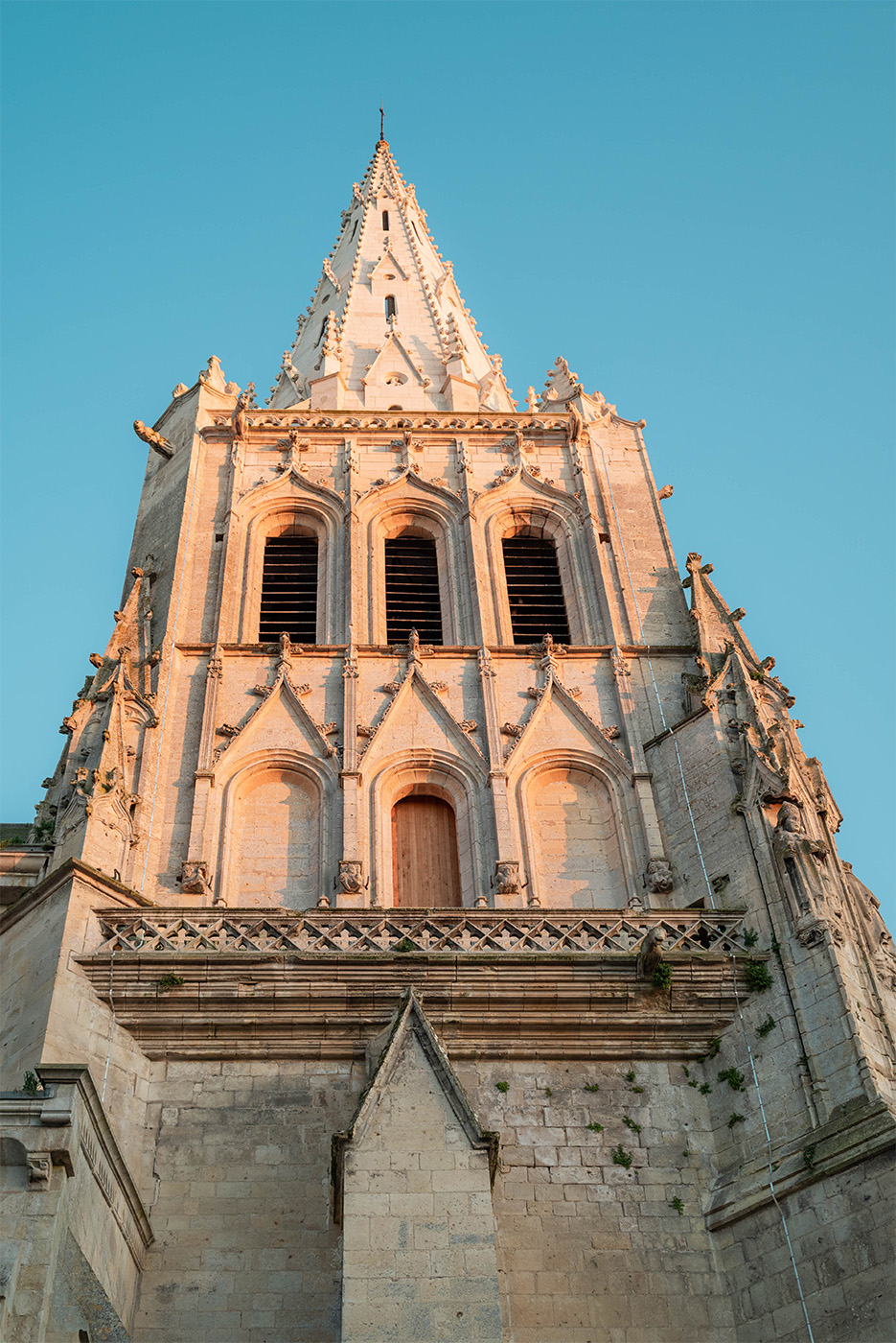 Le clocher de l'Abbatiale de Saint-Maixent-L'École