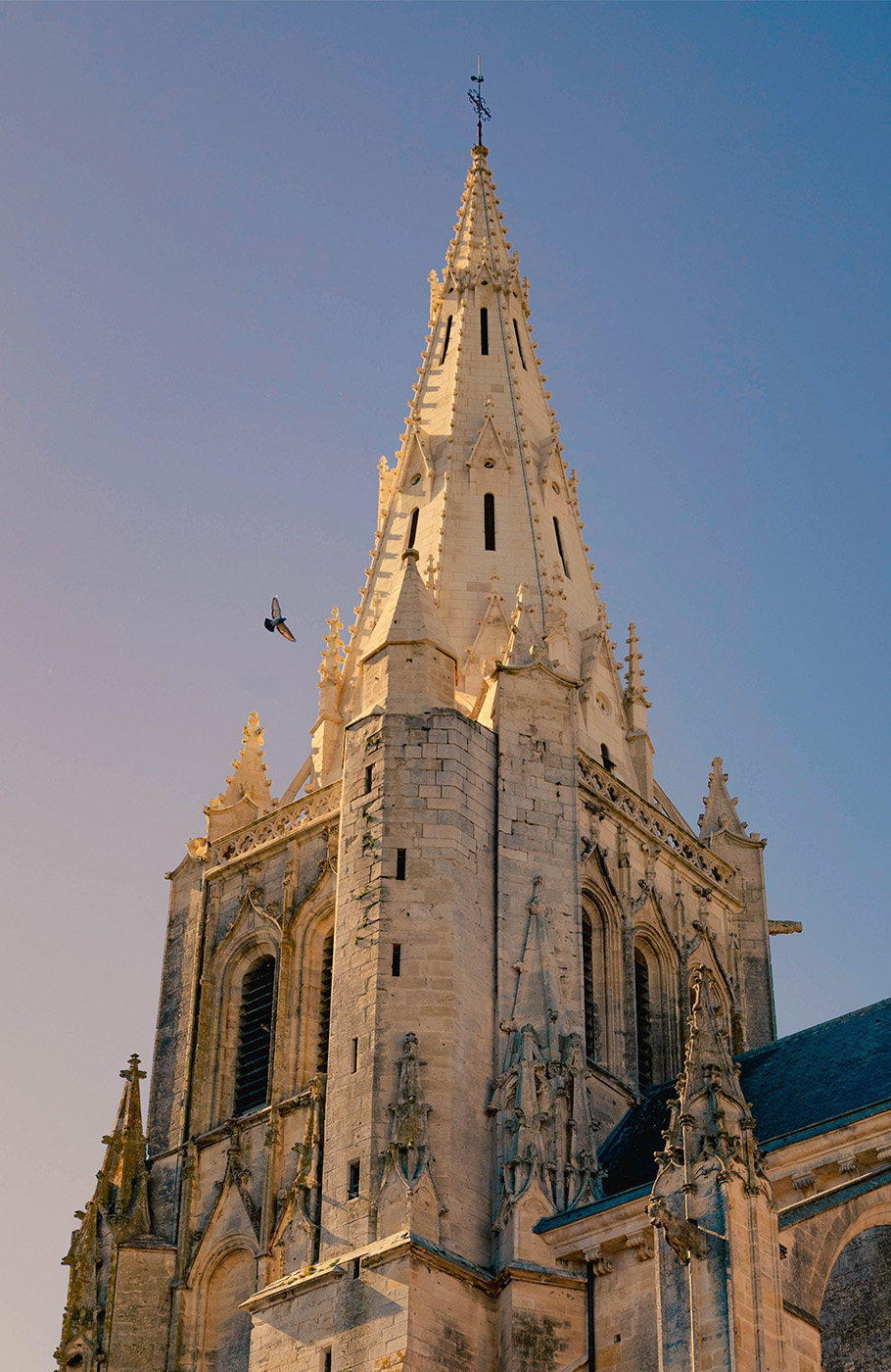 Le clocher de l'Abbatiale de Saint-Maixent-L'École