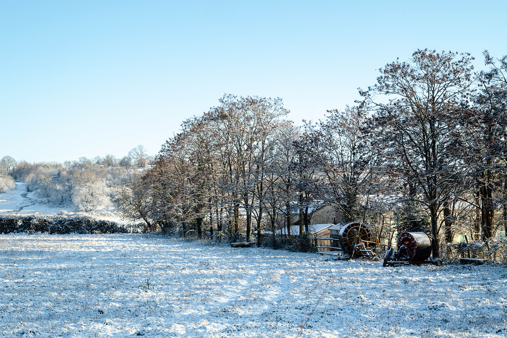 Exireuil sous son manteau neigeux