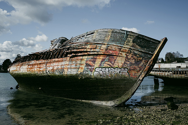 Le cimetière de bateaux de Quelmer