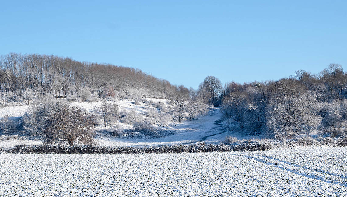 Exireuil sous la neige en 2026