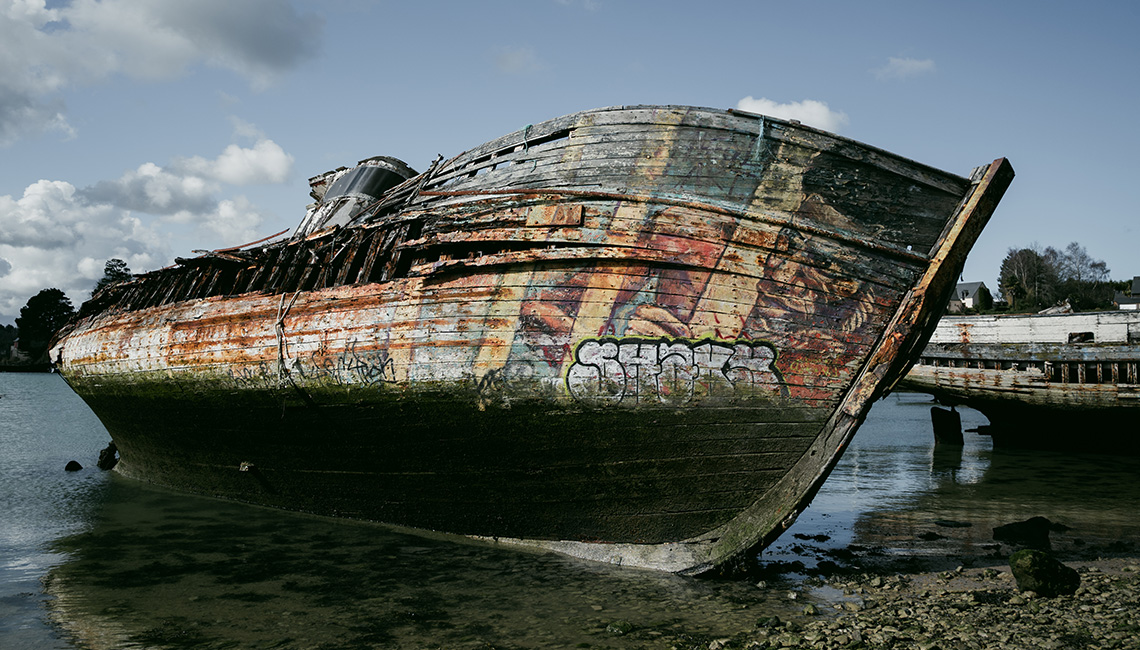 Le cimetière de bateaux de Quelmer